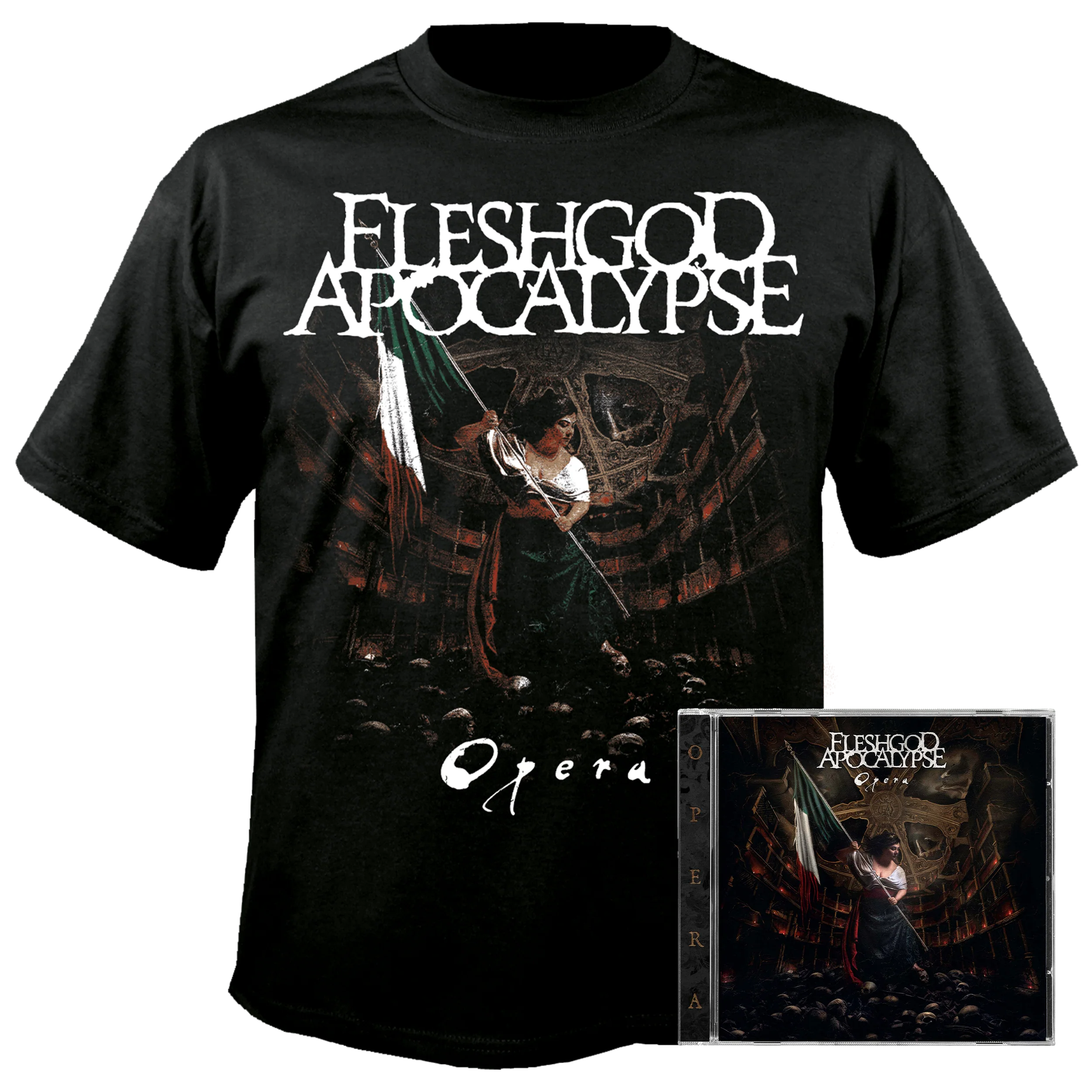 Fleshgod Apocalypse - Opera CD/T-Shirt Bundle